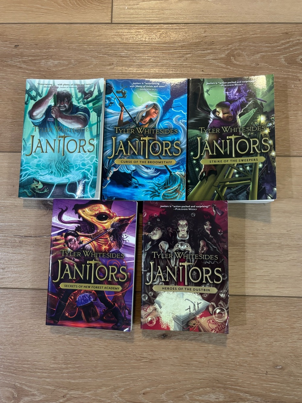 Janitors Book Set  1-5 Tyler Whitesides